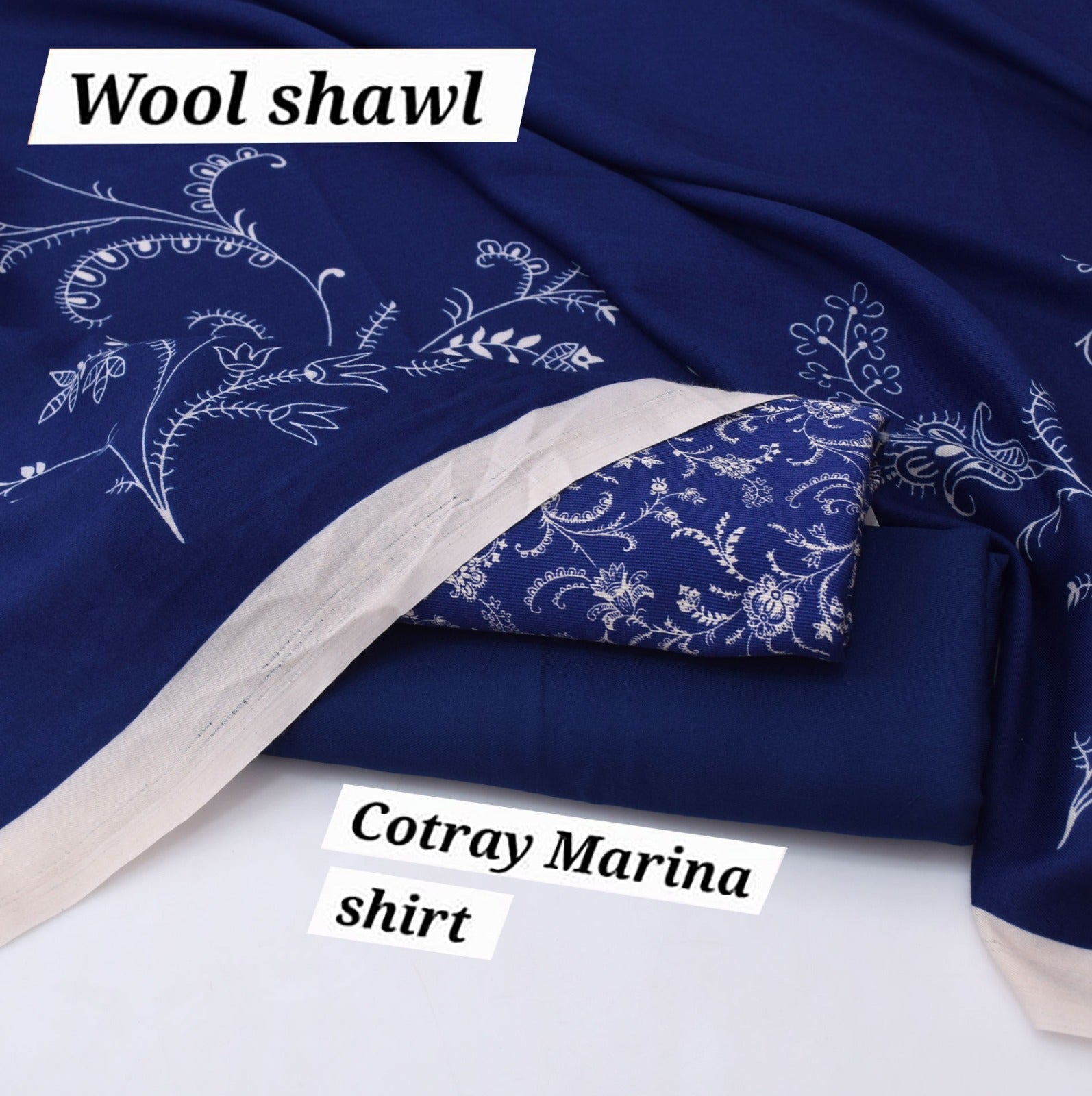 COTRAY MARINA WOOL SHAWL 3PCS