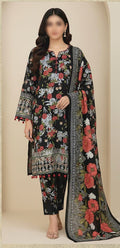 3PC DHANAK EMBROIDERED