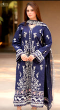 3PC DHANAK EMBROIDERED